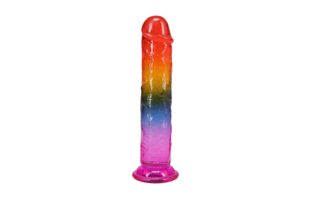 Classic Dong 7,5 cm Regenboog - 19,6 cm Flexibele Dildo