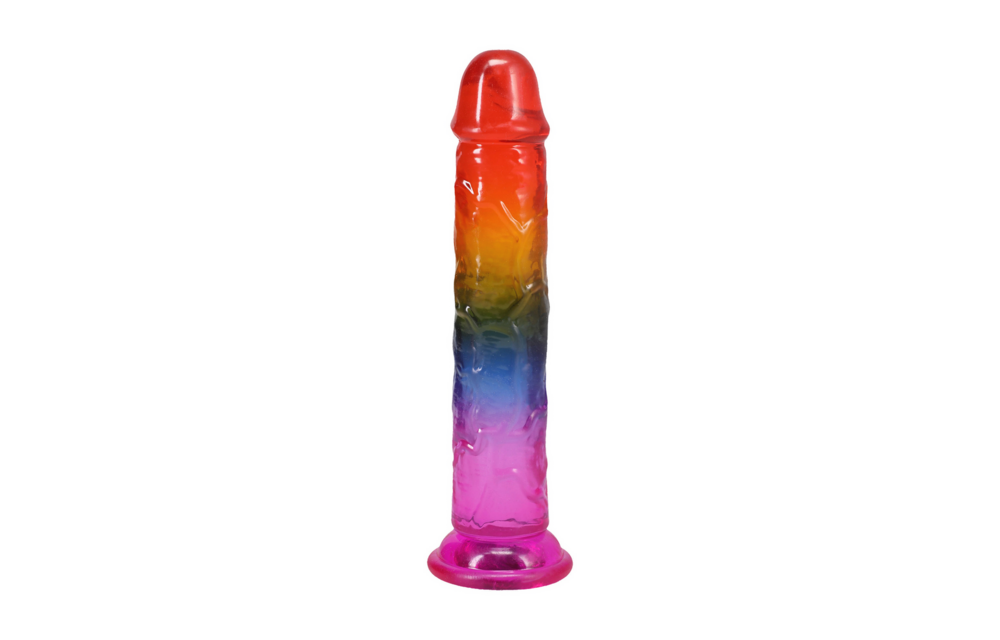 Classic Dong 7,5 cm Regenbogen – 19,6 cm flexibler Dildo