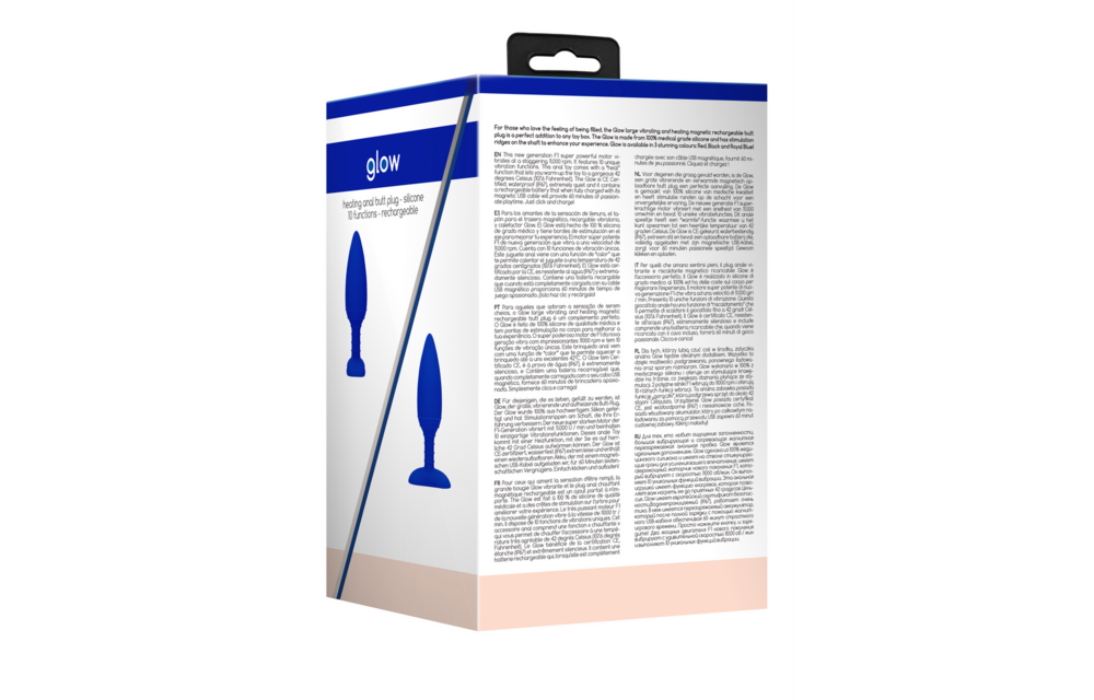 Glow wärmender vibrierender Analplug 12 cm kaufen