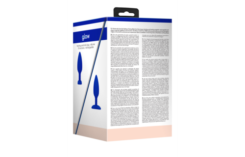 Glow wärmender vibrierender Analplug 12 cm kaufen