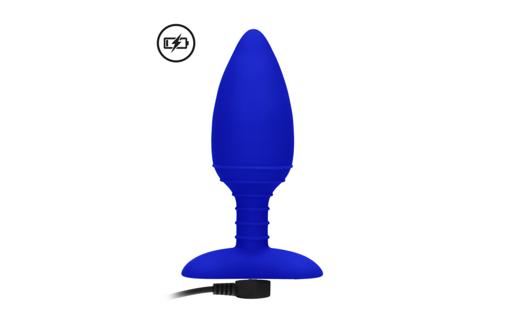 Glow verwarmende vibrerende anale buttplug 12 cm kopen