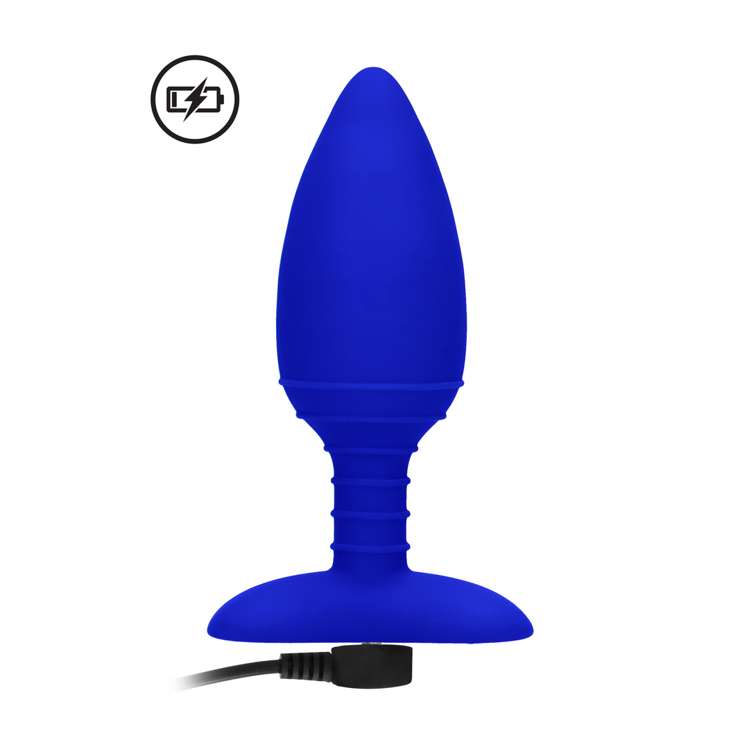 Buy Glow warming vibrating anal butt plug 12 cm