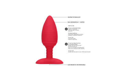 Glow beheizbarer Analplug 12 cm – stilvoll & leistungsstark