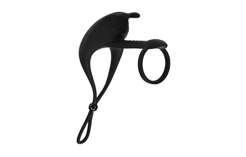 Adjustable Bunny Vibrating Silicone Cock Ring – LEVELZ Black