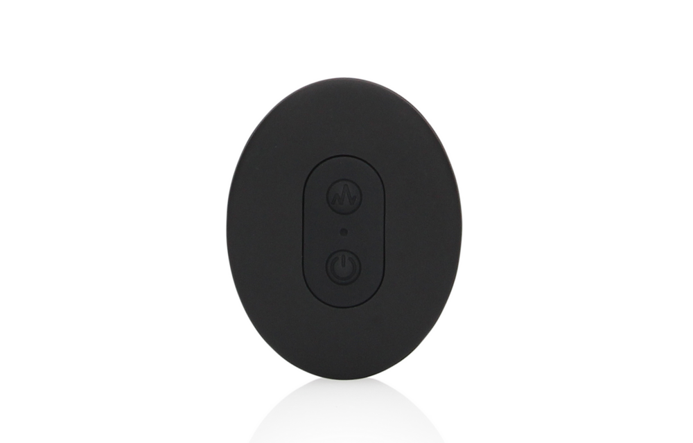 Glatter vibrierender Analplug 3,4 cm mit Fernbedienung – Schwarz