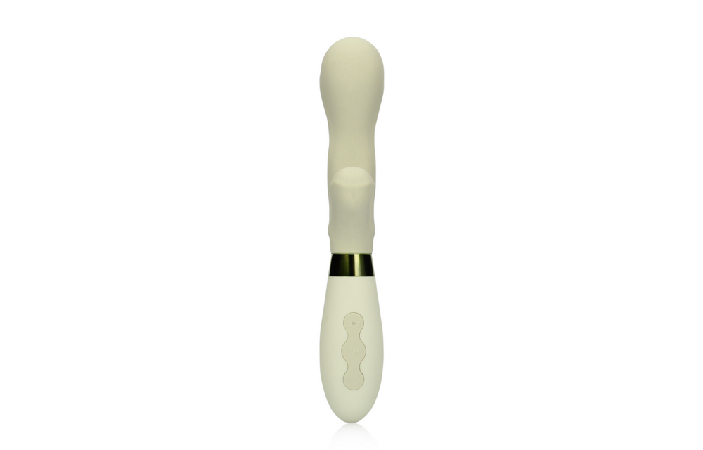 Silicone Rabbit Vibrator Misty Green | Double Pleasure & Enjoyment