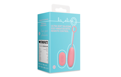 Ultrazachte Roze Siliconen Eivibrator met Afstandsbediening