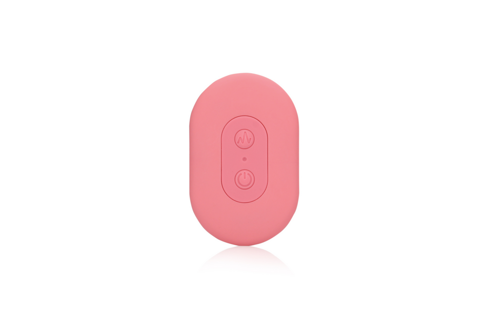 Ultra-soft Pink Silicone Egg Vibrator with Remote Control