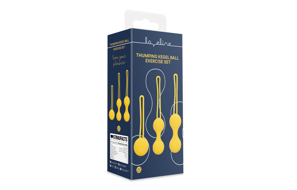 Kegel Ball Exercise Set - Lemonade Yellow