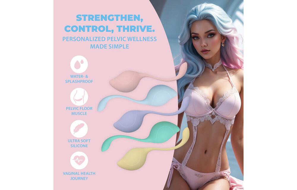 Pelvic Floor Training Set Multicolour | Loveline Pelvic Stem Kit