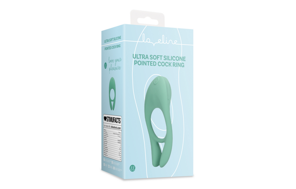 Ultra Soft Silicone Cock Ring Blue Grass - Strengthen Erection