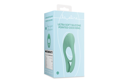 Ultra Soft Silicone Cock Ring Blue Grass - Strengthen Erection