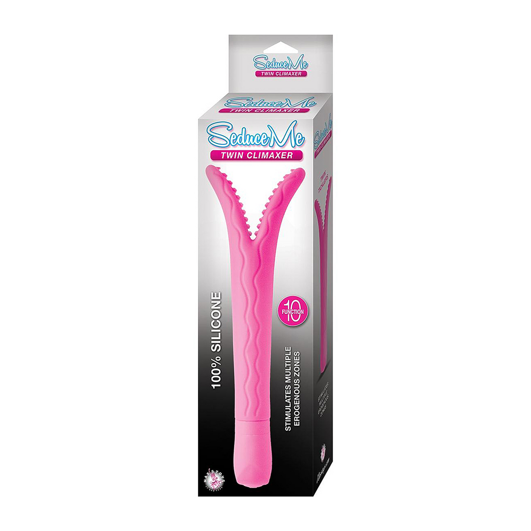 Seduce Me Twin Climaxer – 10 Funktionen, 100 % Silikon-Vibrator