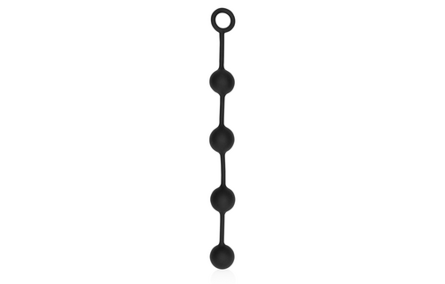 Silicone Anal Beads 4.7 cm - Large & Black | Comfort & Pleasure