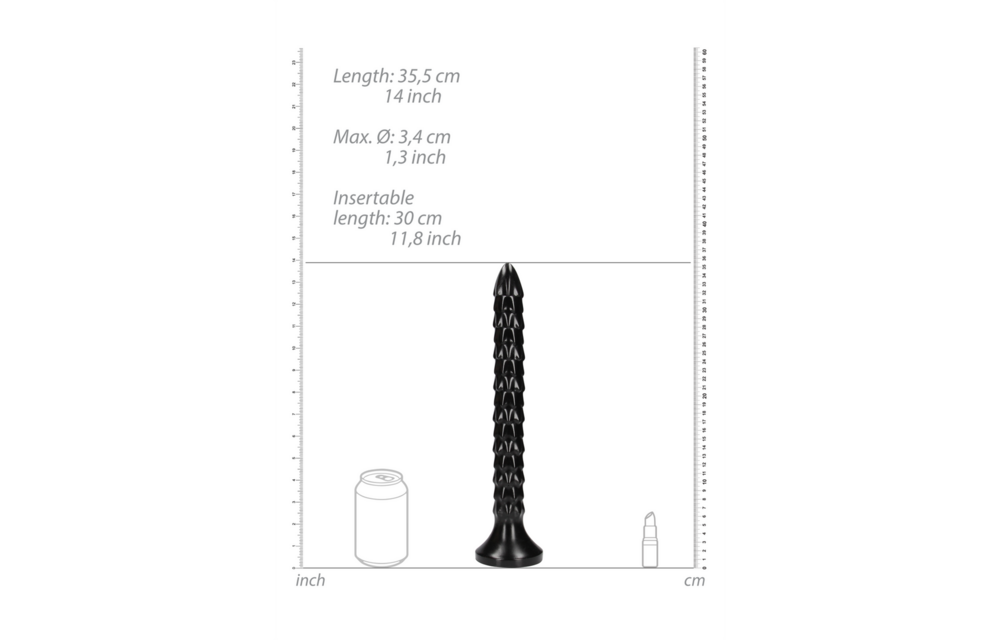 Gerippte Analsäule 35,5 cm – Intensive, tiefe Empfindungen