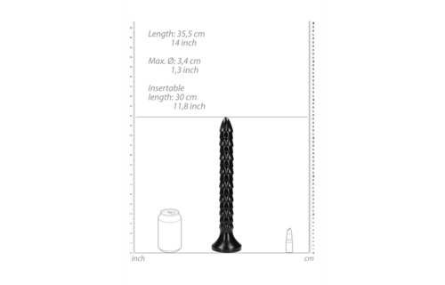Gerippte Analsäule 35,5 cm – Intensive, tiefe Empfindungen