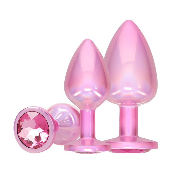 Paris Collection Pink Anal Plug Set 3.4 cm – Luxury & Comfort