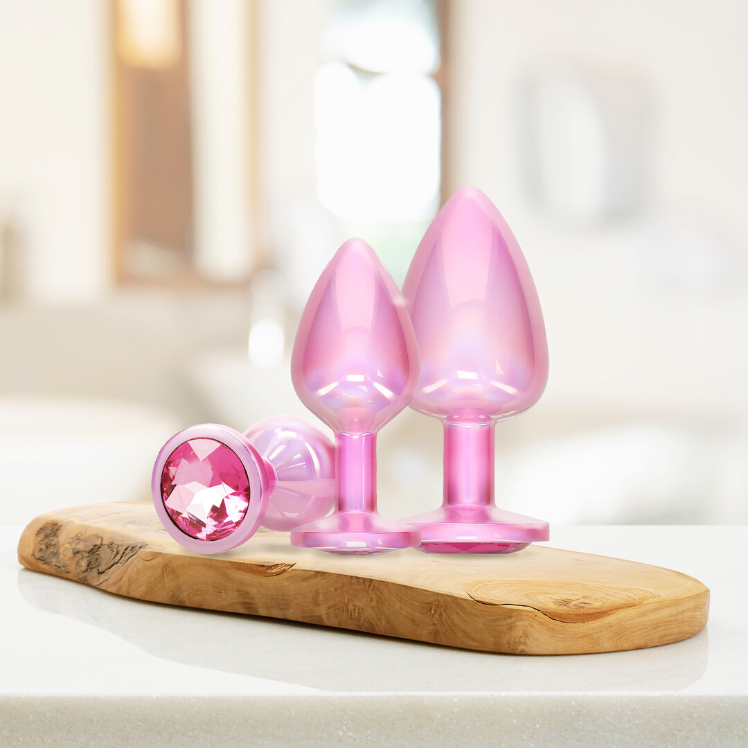 Paris Collectie Roze Anale Plug Set 3,4 cm – Luxe & Comfort