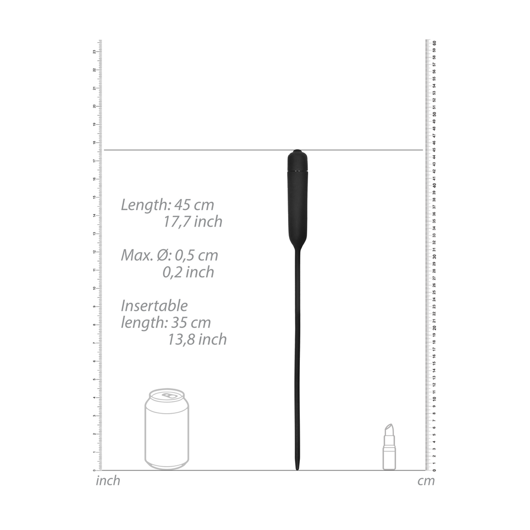 Siliconen Vibrerende Bullet Plug Extra Lang - Ultiem Genot