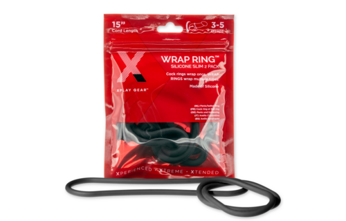 Silicone Slim Wrap Ring - Cockring / Ball Strap - 15 / 38 cm