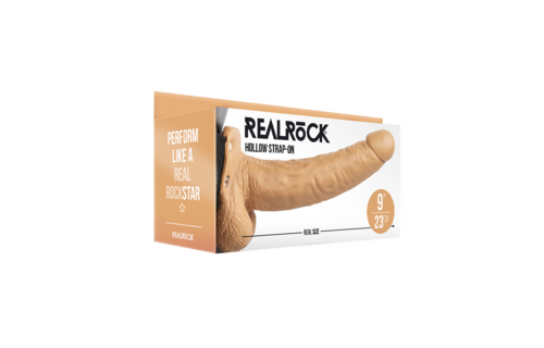 Hollow Strap-On with Balls 9 cm – Comfort & Power RealRock