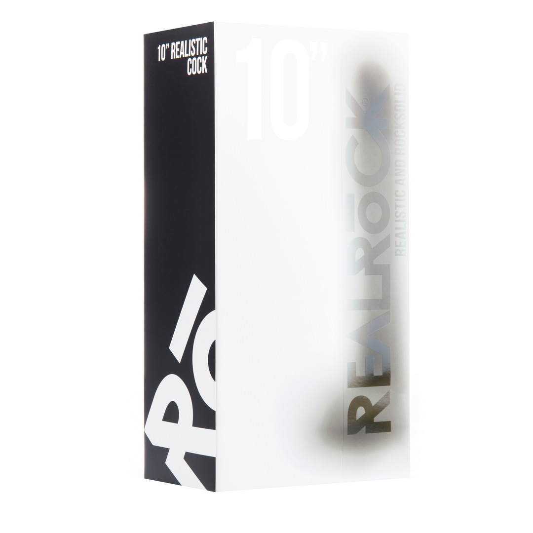 Realistische Cock met Scrotum 27 cm – RealRock by Shots