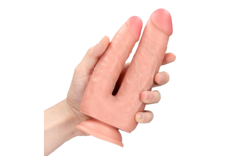 Double Trouble Dildo 15,2 cm Huidskleur – Natuurlijk & Stevig