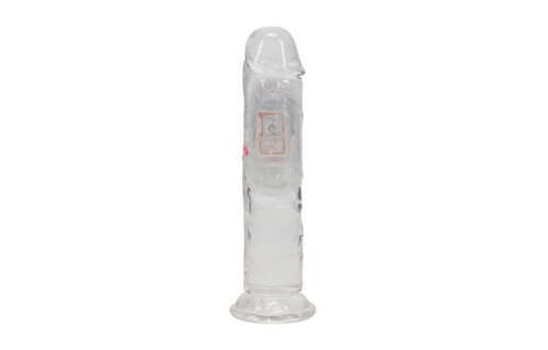 LED Vibrerende Rechte Penis 16,5 cm Transparant RealRock