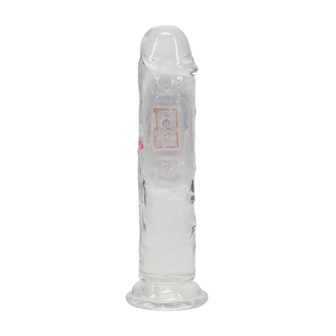 LED Vibrerende Rechte Penis 16,5 cm Transparant RealRock
