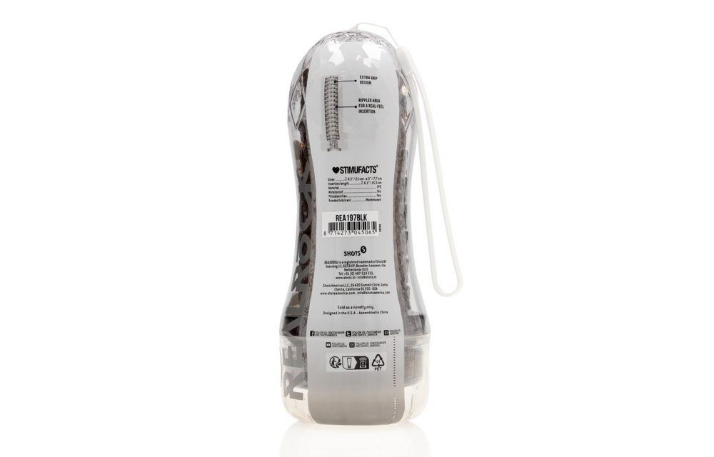 Easy Rider - Textured Masturbator - Black