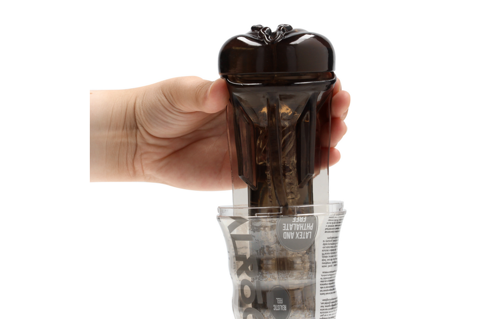 Easy Rider Pussy Masturbator Black - Realistic & Compact