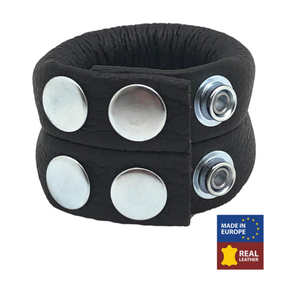 Verstellbarer Lederballstrecker 140 g - Schwarz