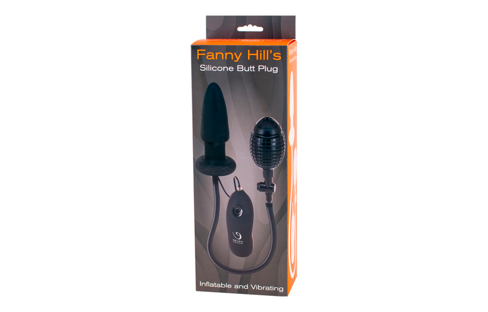 Fanny Hill Siliconen Anale Plug 9 cm met Vibratie & Pomp