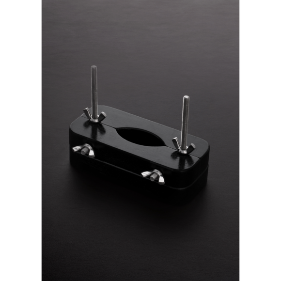 Ball Buster Testikelvice | Verstellbare Holzklammer für Stimulation