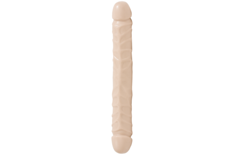 Jr. Veined Double Header 30 cm - Double-ended PVC dildo
