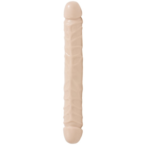 Jr. Veined Double Header 30 cm - Double-ended PVC dildo