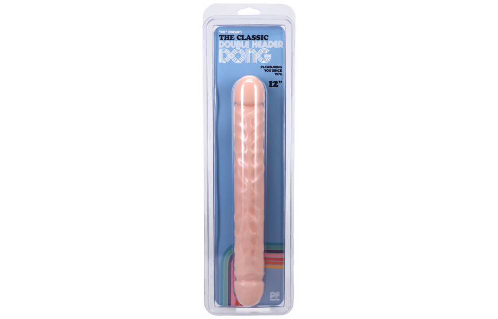 Jr. Veined Double Header 30 cm - Dildo Dubbele Einden PVC