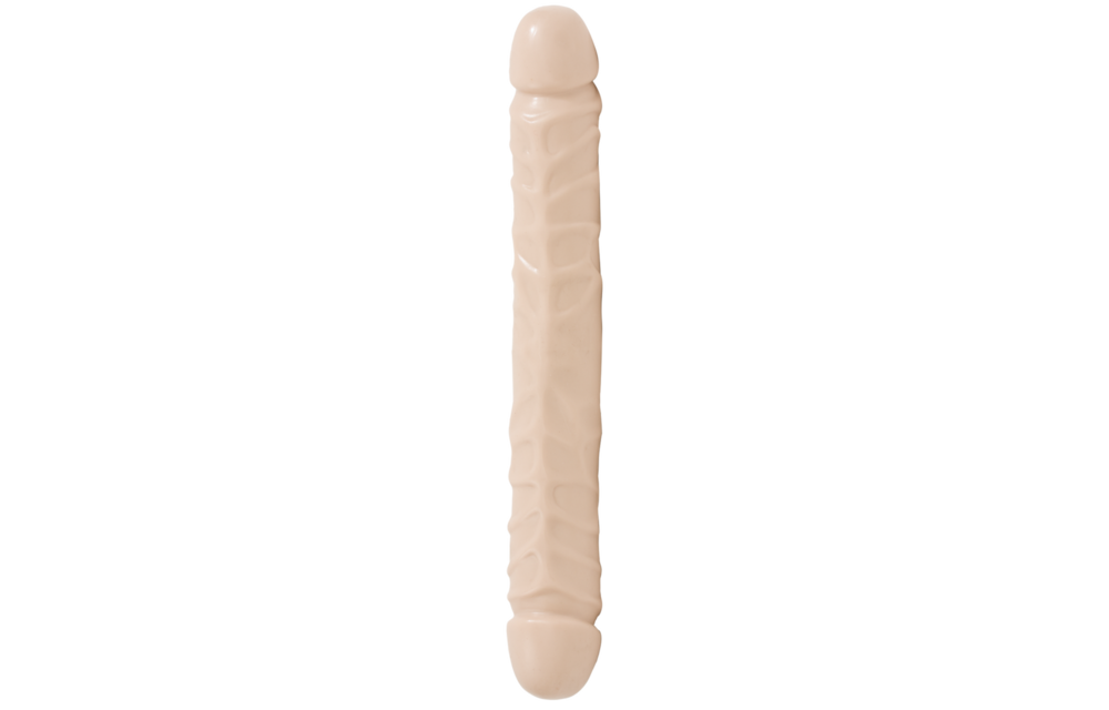 Jr. Veined Double Header 30 cm – Dildo mit doppelten Enden aus PVC