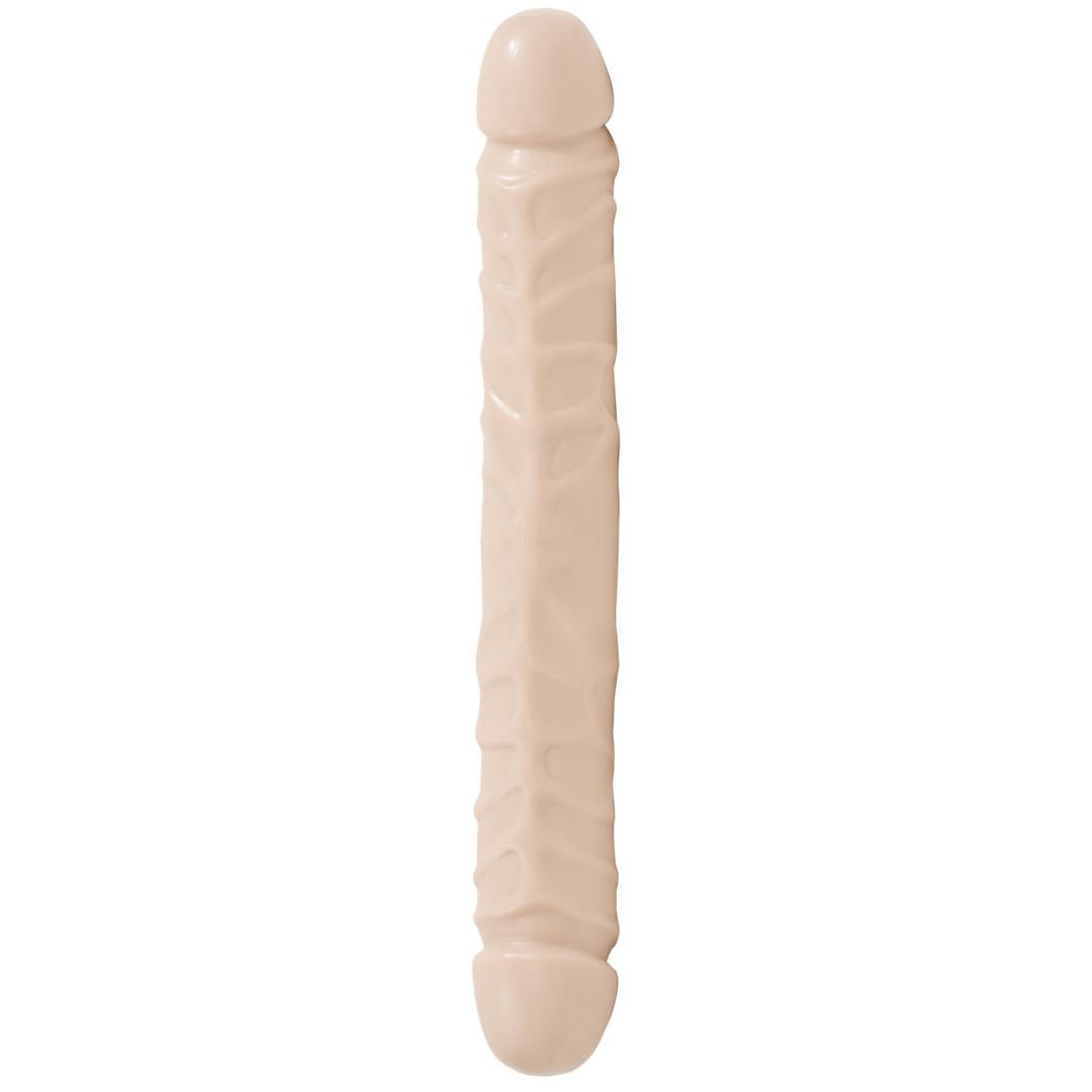 Jr. Veined Double Header 30 cm – Dildo mit doppelten Enden aus PVC