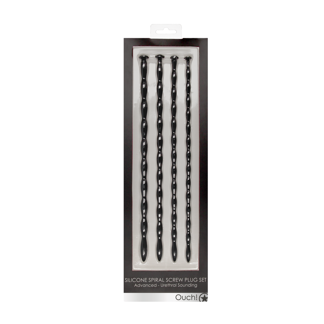 Silikon-Spiralschrauben-Plug-Set Fortgeschritten | Sicheres urethrales Vergnügen