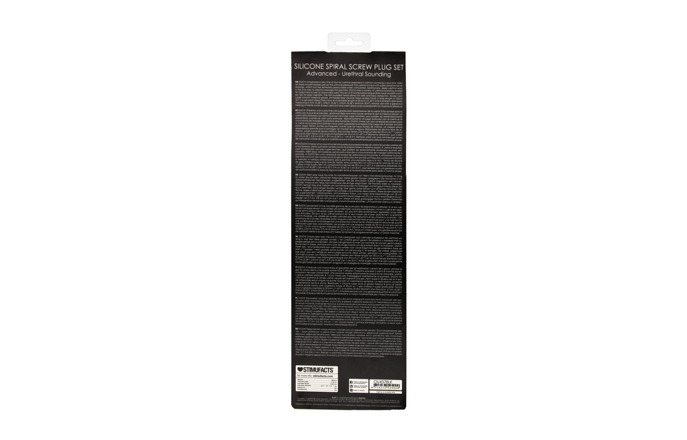 Silicone Spiral Screw Plug Set Advanced | Safe Urethral Pleasure