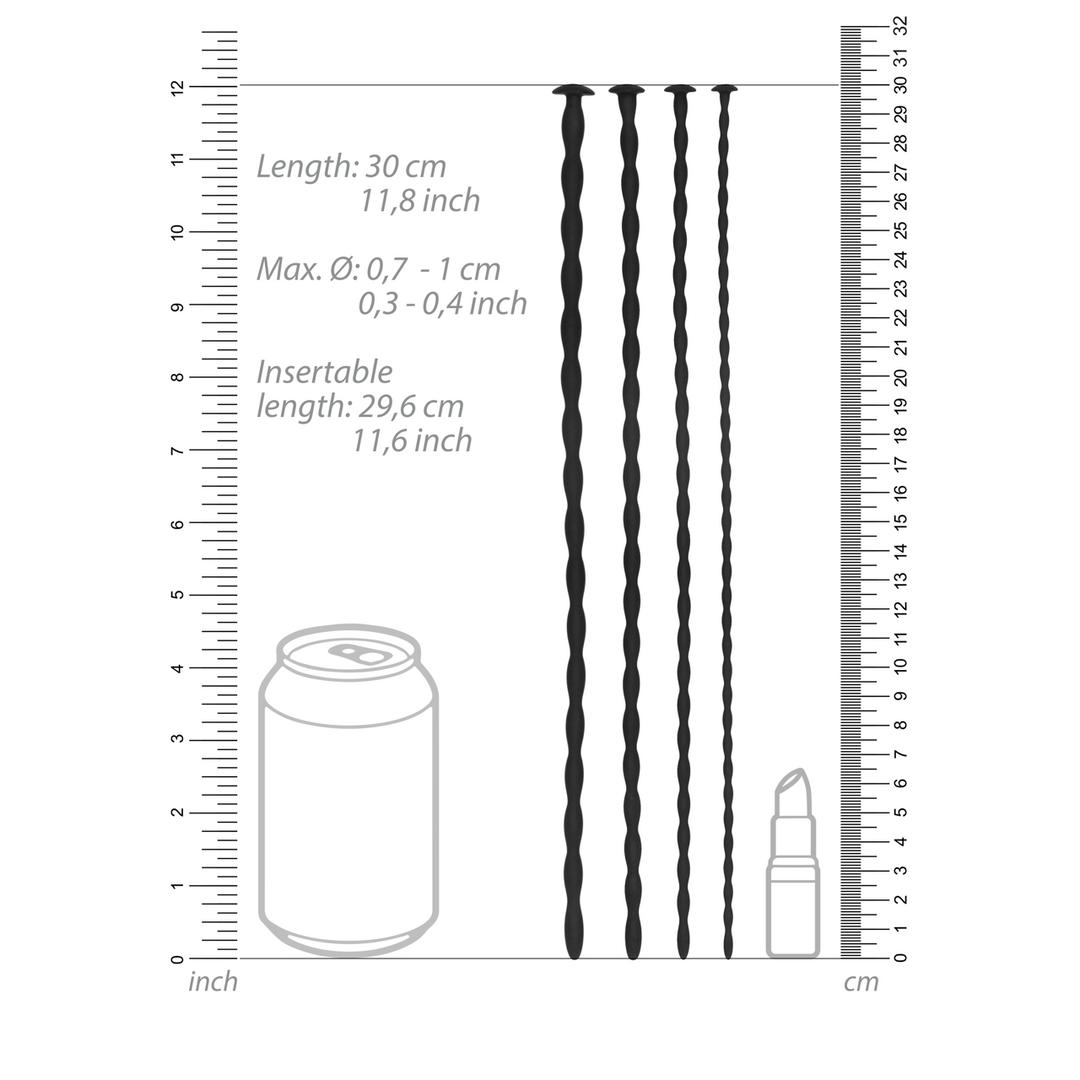 Silikon-Spiralschrauben-Plug-Set Fortgeschritten | Sicheres urethrales Vergnügen