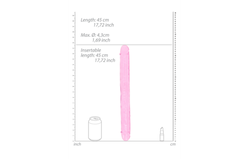Realistic Double Dildo 45 cm x 4.4 cm – Ultimate Pleasure