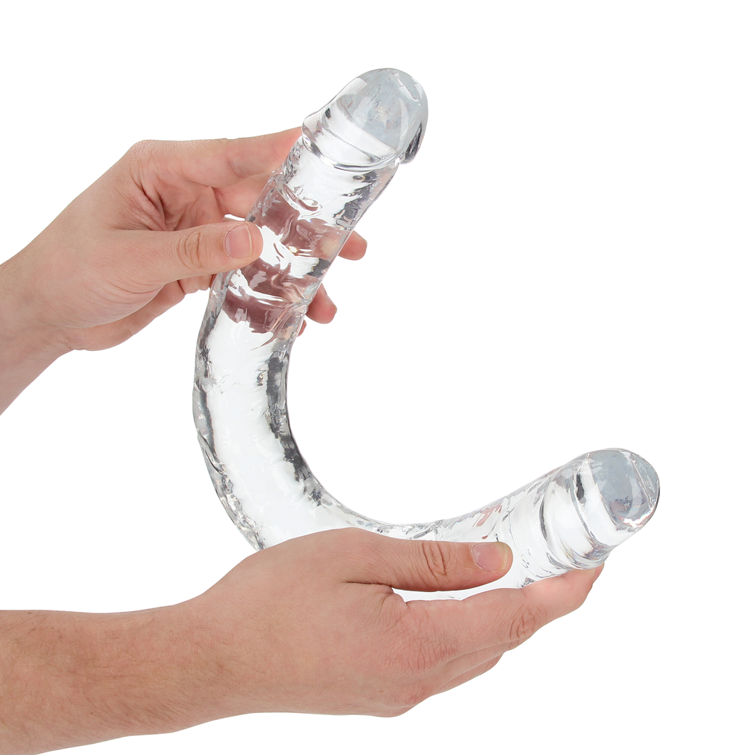 Realistic Double Dildo 45x4.4 cm – Ultimate Pleasure Crystal Clear