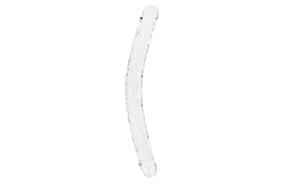 Realistische Dubbele Dildo 45x4,4 cm – Ultiem Genot Crystal Clear