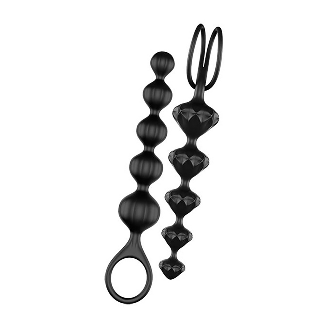 Love Beads Zwart 2,5 cm - Anale Kralen Satisfyer Silicone