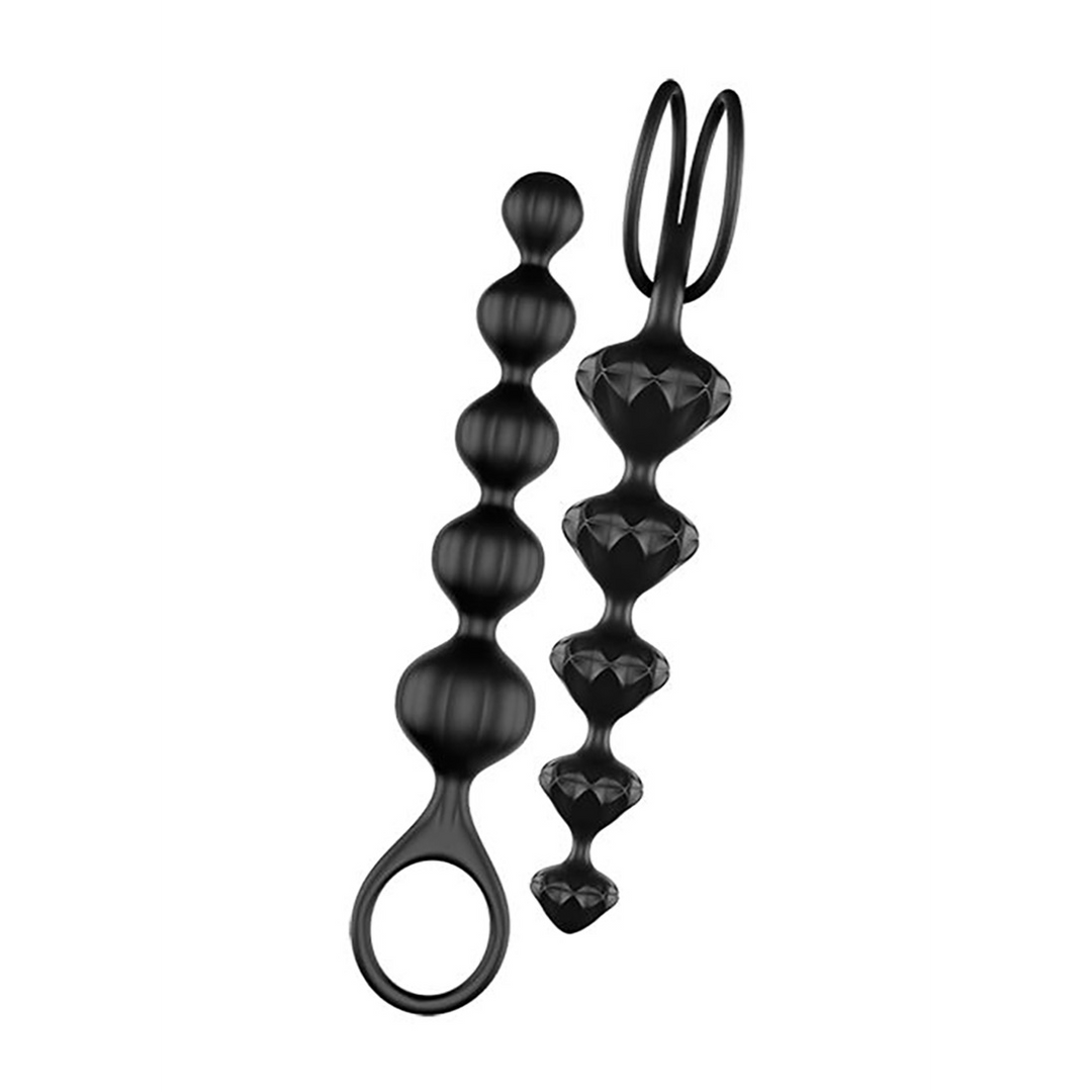 Love Beads Black 2.5 cm - Anal Beads Satisfyer Silicone