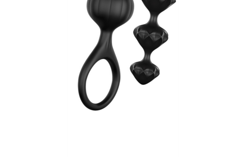 Love Beads Zwart 2,5 cm - Anale Kralen Satisfyer Silicone