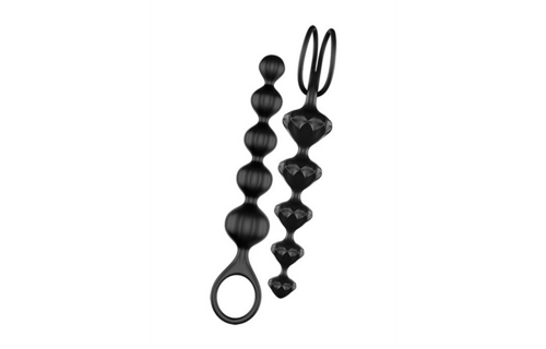 Love Beads Black 2.5 cm - Anal Beads Satisfyer Silicone