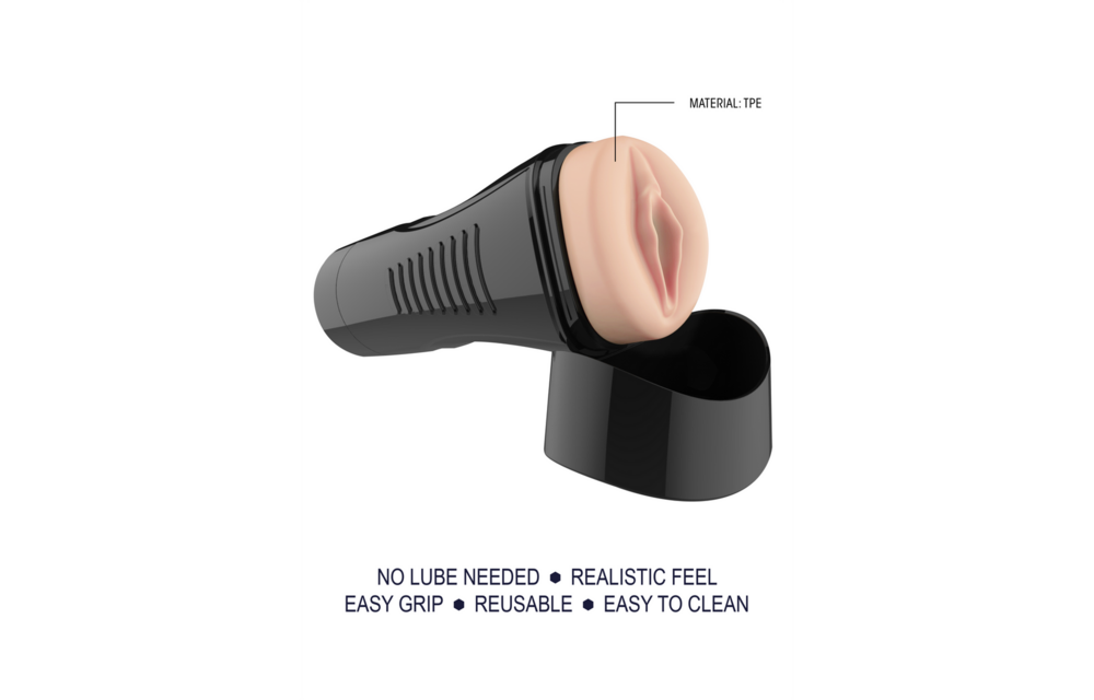 Selbstschmierung Einfacher Griff Masturbator XL Vagina